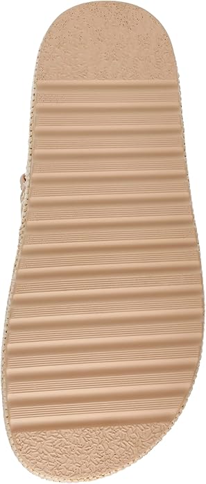 Steve Madden Womens BIGMONA Flatform & Comfort Sandal, Natural Raffia - Size 9.5 (Like New, Damaged Retail Box)