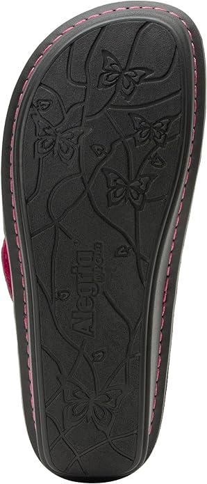 Alegria by PG Lite Vanya Womens Slide Sandal, Polyurethane Sole, 6-6.5, Magenta (Like New, No Retail Box)