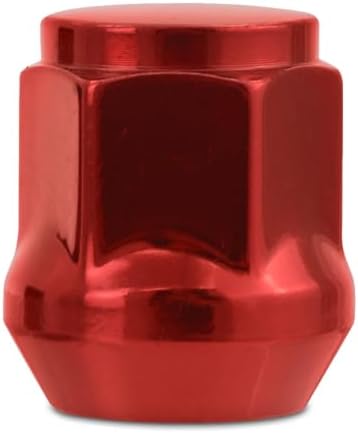Mishimoto MMLG-AC1415-32RD Steel Lug Nut Fits Vehicles with M14x1.5 Threads, Red (Like New)