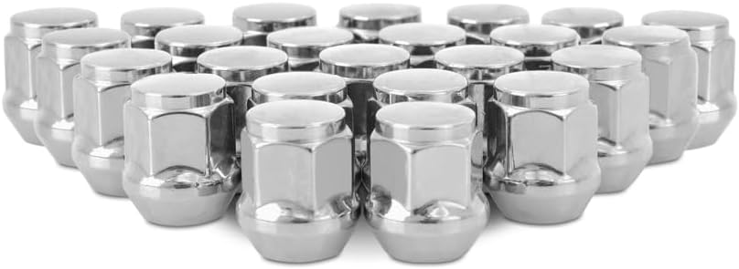 Mishimoto Steel Lug Nuts, M12x1.5, Acorn Seat, 24pc Set, Iso Metric - Chrome (Like New)