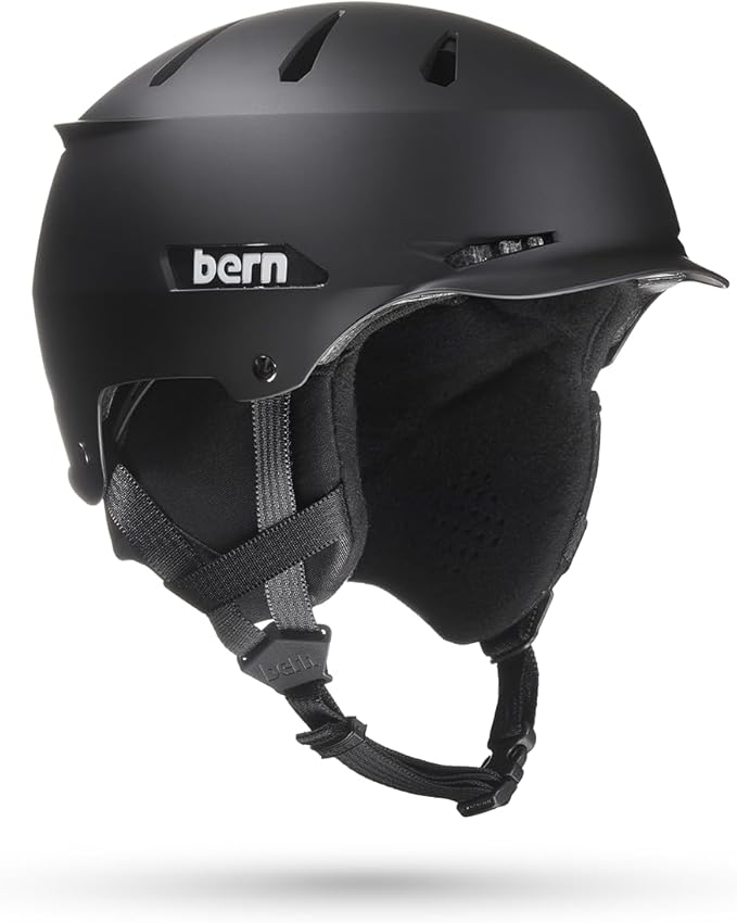 BERN Hendrix FIS Ski and Snowboard Helmet - Youth Medium/Large, Jr. Matte Black (New, Damaged Retail Box)