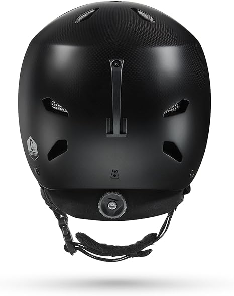 Bern Watts Carbon Unisex Adult Ski & Snowsports Helmet, Semi-Gloss Black, Large (Like New, Damaged Retail Box)