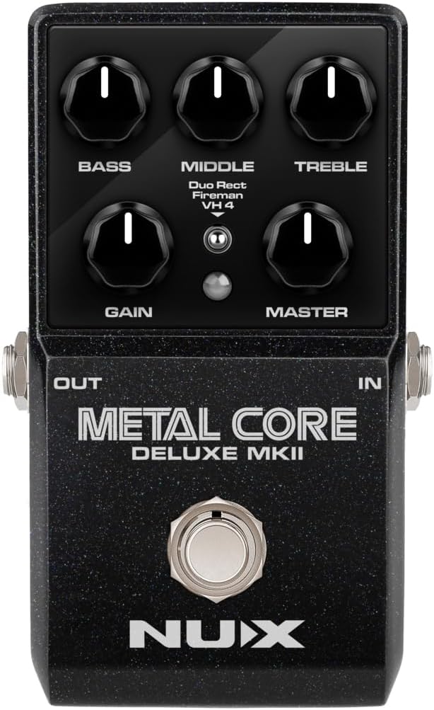 NUX Metal Core Deluxe MKII High Gain Preamp Pedal w/3 Distinctive Amp Models (Like New)