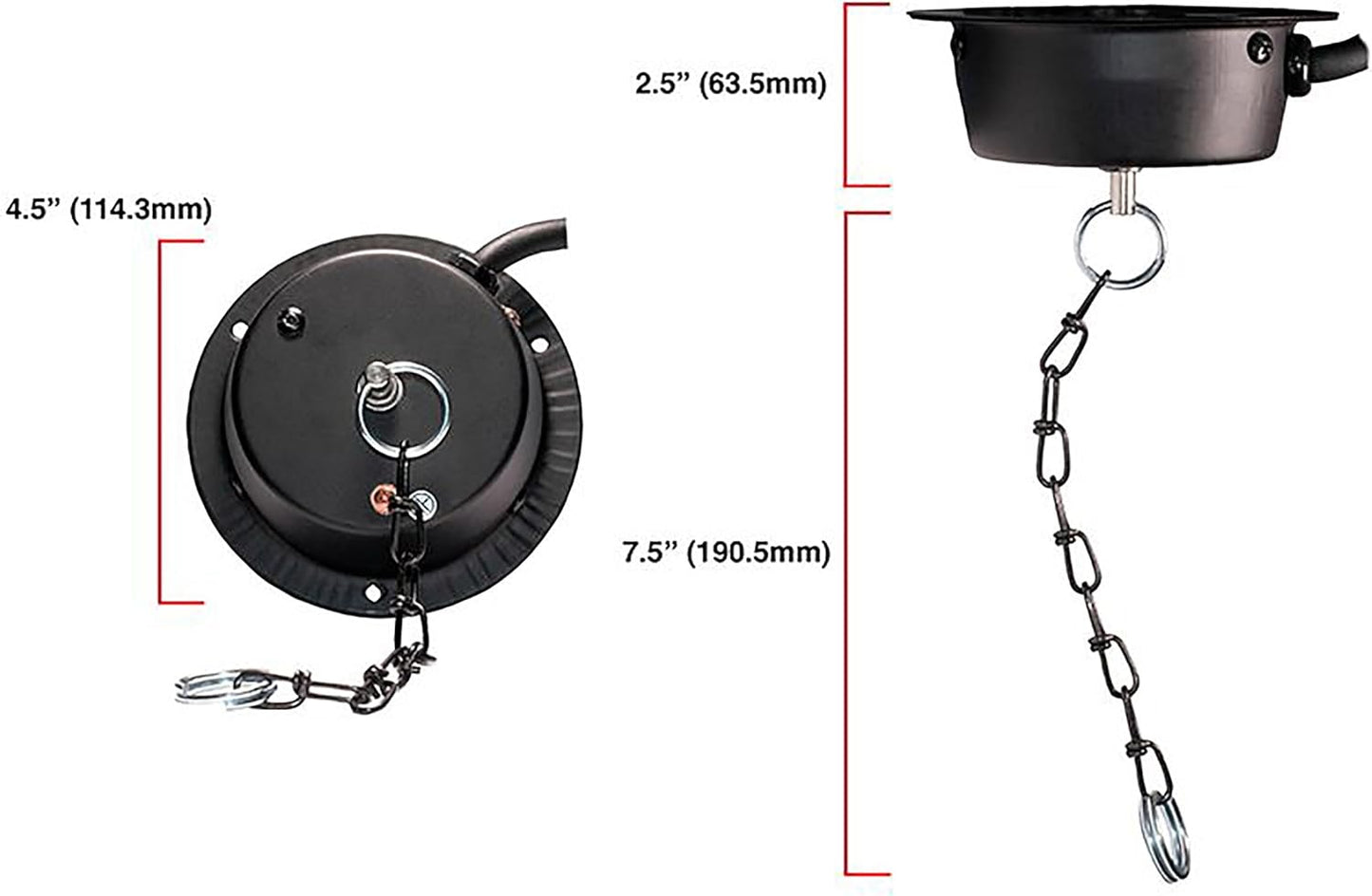 Eliminator lighting MBM1RP ETL Approved Mirror Ball Motor, Up to 16-inch - Black (Used)