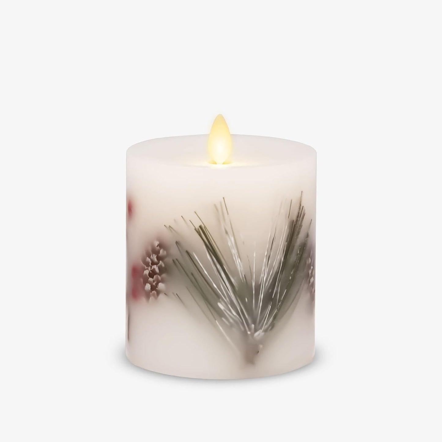 Luminara Flameless Real Wax Moving Flame Pillar LED Candle for Decor - 3 Volts (Used)