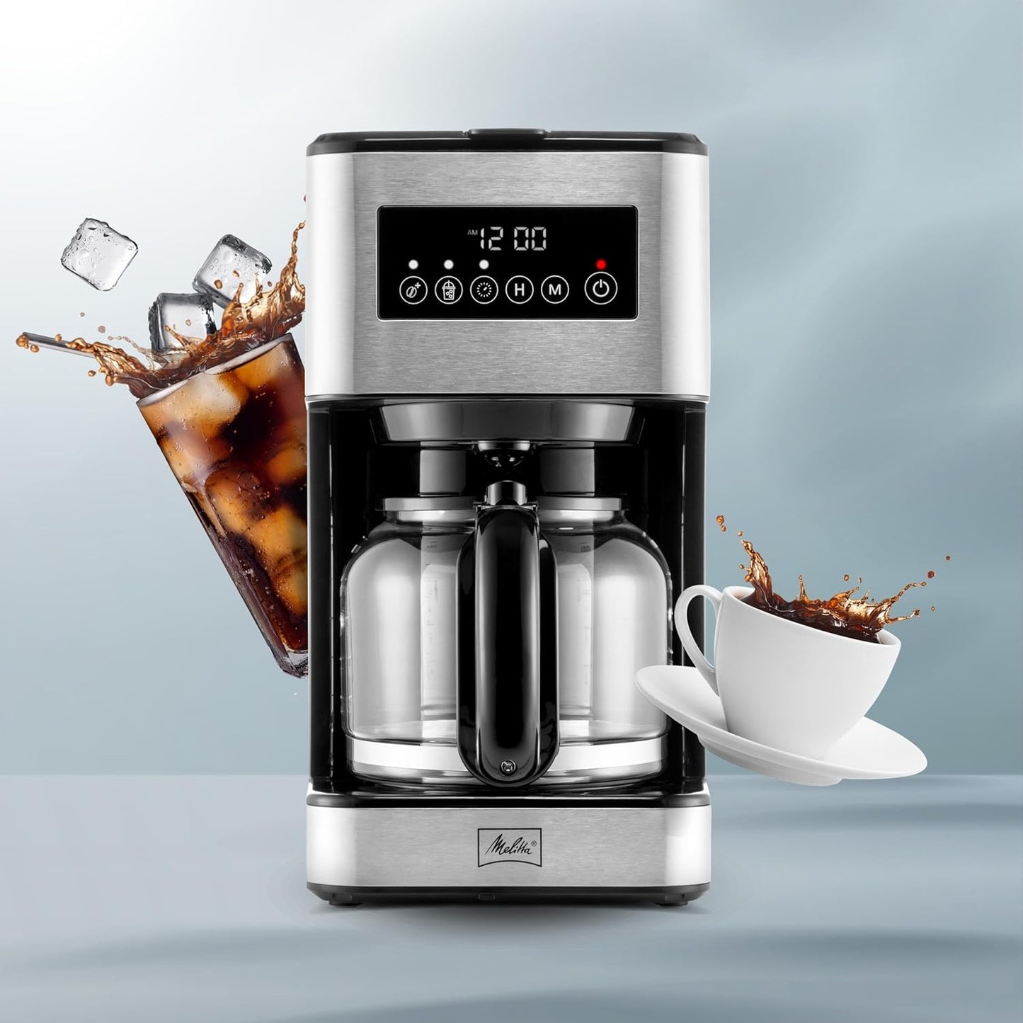 Melitta Aroma Tocco Glass Drip Coffee Machine w/10 Cup Capacity (Used)