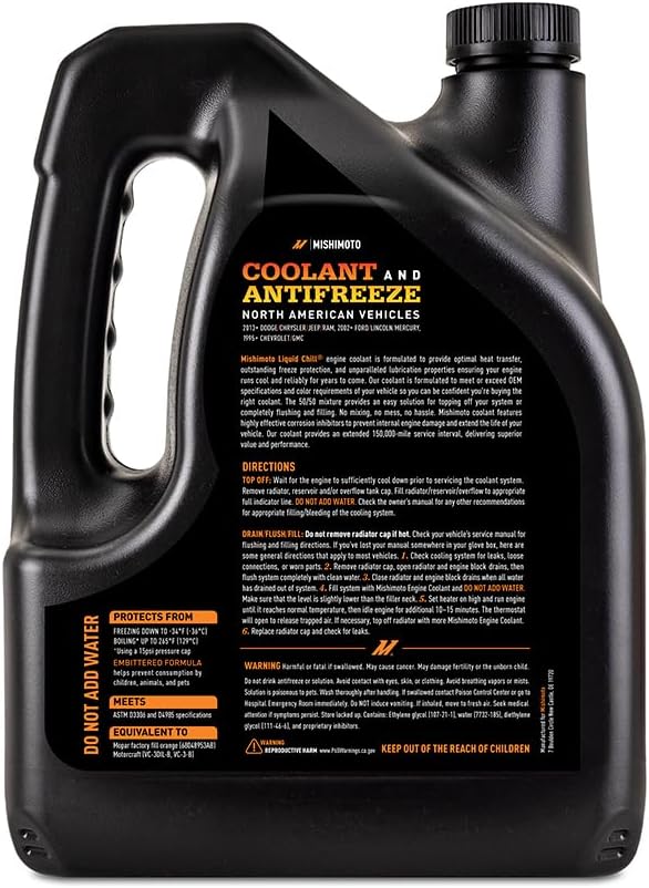 Mishimoto MMRA-LC-EG-OR Liquid Chill Original Equipment Coolant, 1 Gallon (Like New)
