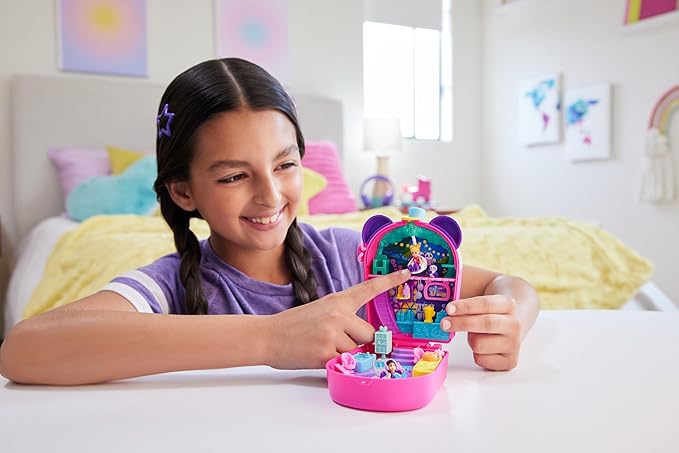 Polly Pocket Bubble Tea Panda Playset with 2 Micro Dolls, Pet Panda - Multicolor (New, Damaged Retail Box)