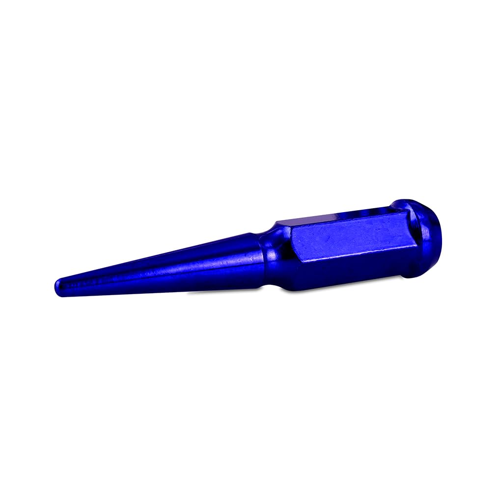Mishimoto MMLG-SP1215-24BL Spiked Lug Nuts for vehicles, 24-PC Set - Blue (Like New)