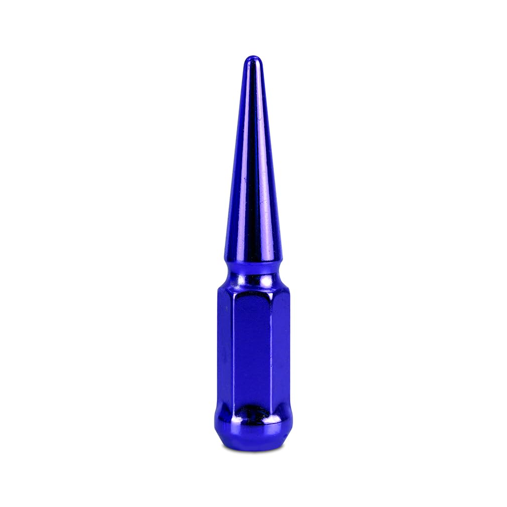 Mishimoto MMLG-SP1215-24BL Spiked Lug Nuts for vehicles, 24-PC Set - Blue (Like New)