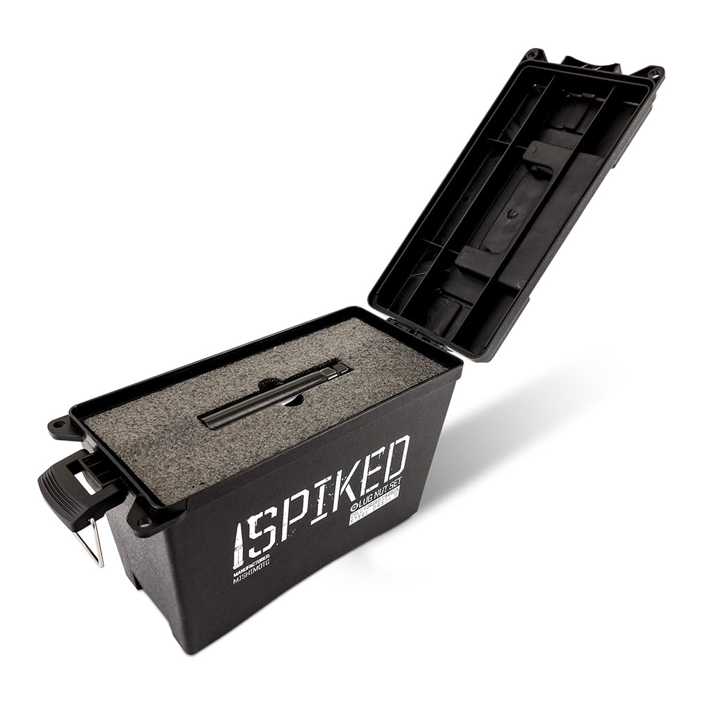 Mishimoto MMLG-SP1415-24RD Industrial Iso Metric Spiked Lug Nuts for Car, 24 pcs (Used)