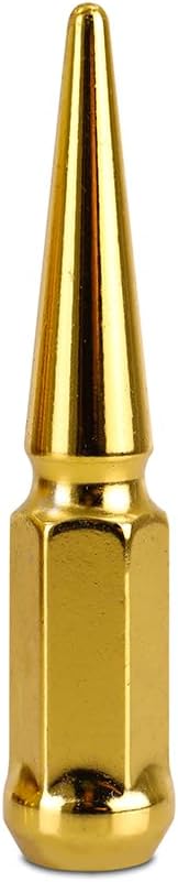 Mishimoto Spiked Lug Nuts, Fits with M14x1.5 Studs and Acorn-Style Seats - Gold (Like New)