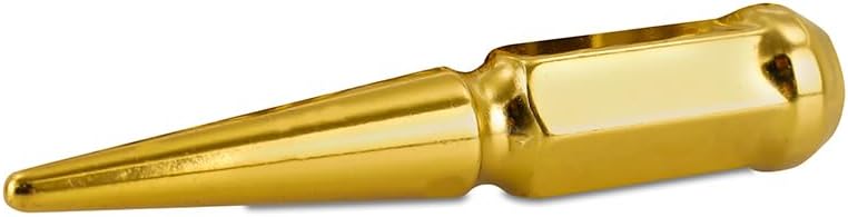 Mishimoto Spiked Lug Nuts, Fits with M14x1.5 Studs and Acorn-Style Seats - Gold (Like New)