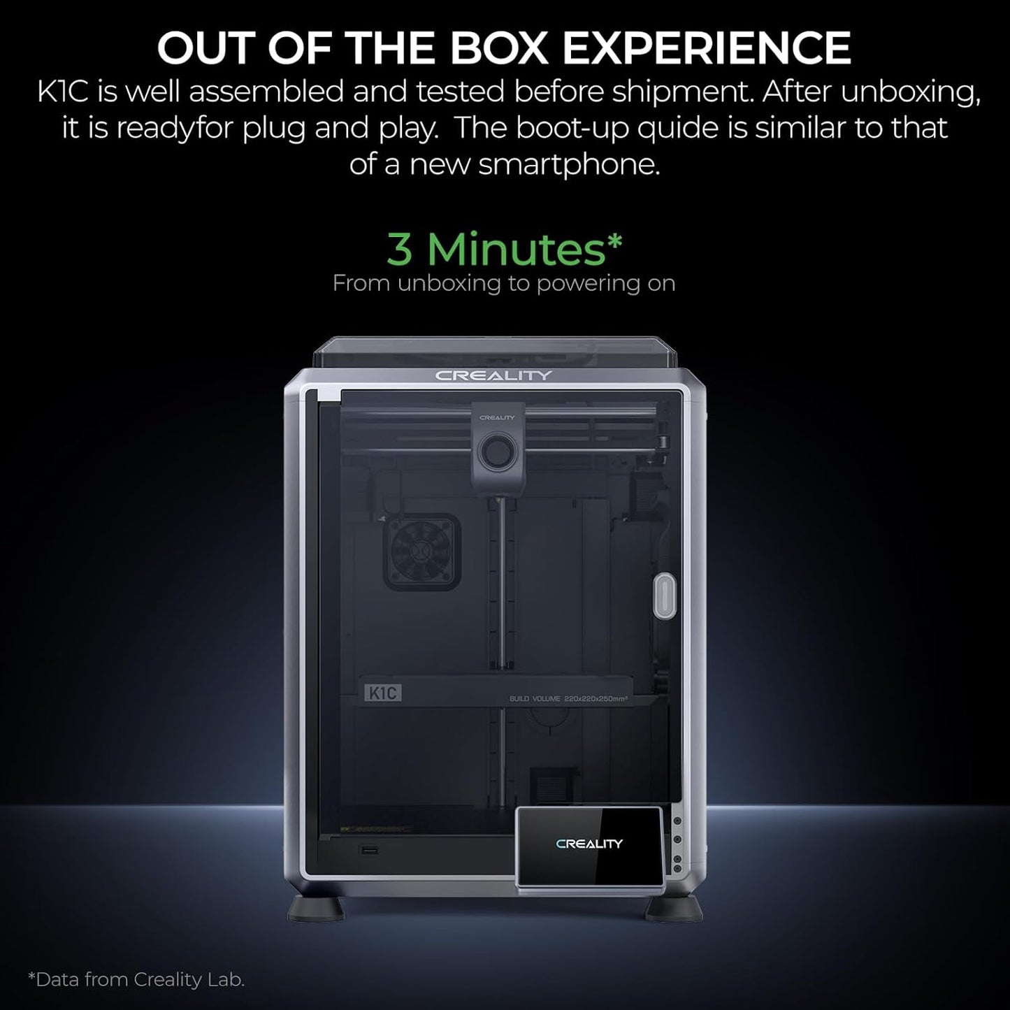 Creality 3D K1C CoreXY High-Speed 3D Printer with AI Camera and Auto Calibration (Used)
