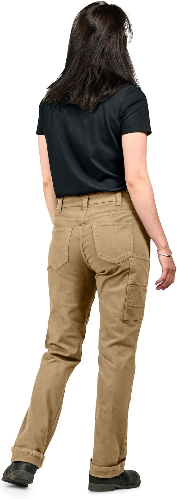 Dovetail Workwear Go to Pant for Women, 8 Pockets - Sawdust Brown, Size 8 (Like New)