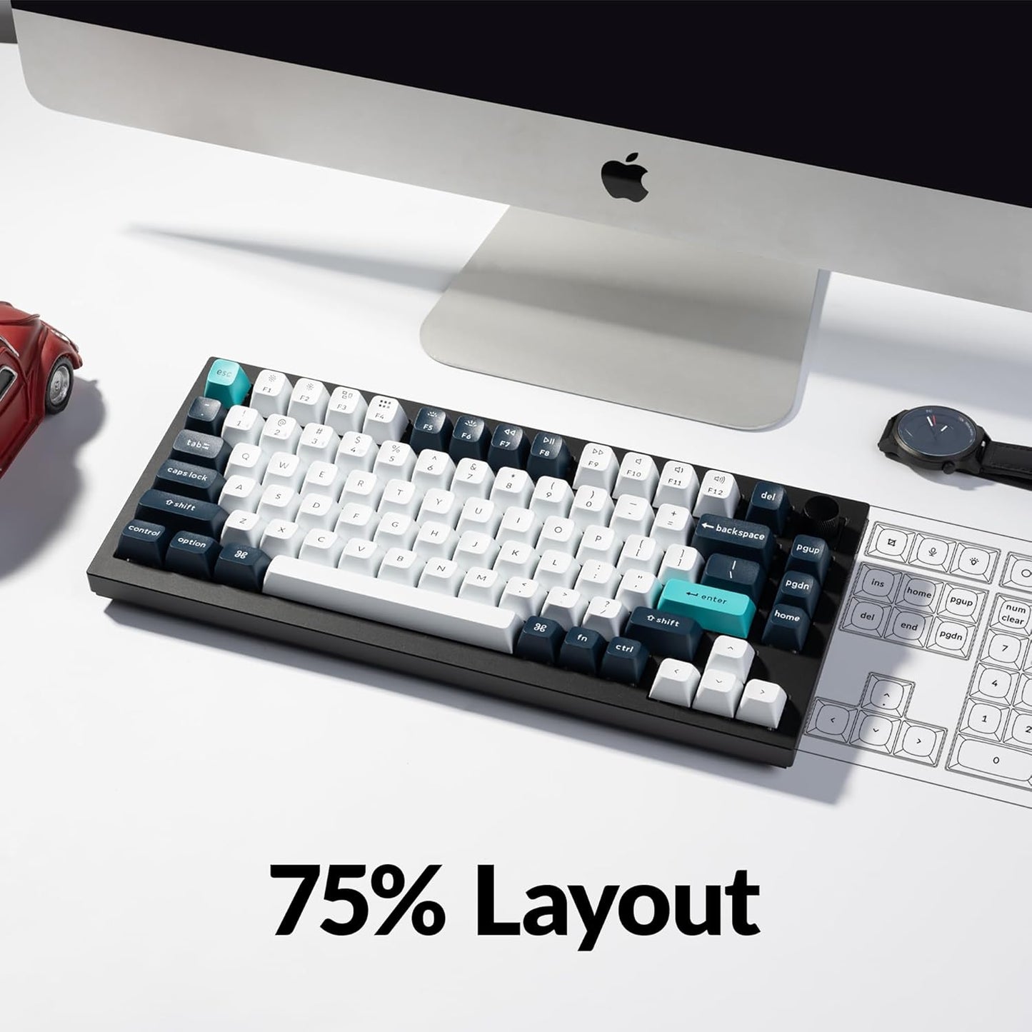 Keychron Q1 Max RGB 84 Keys Wireless Mechanical Gaming Keyboard for Window/Linux (Used)