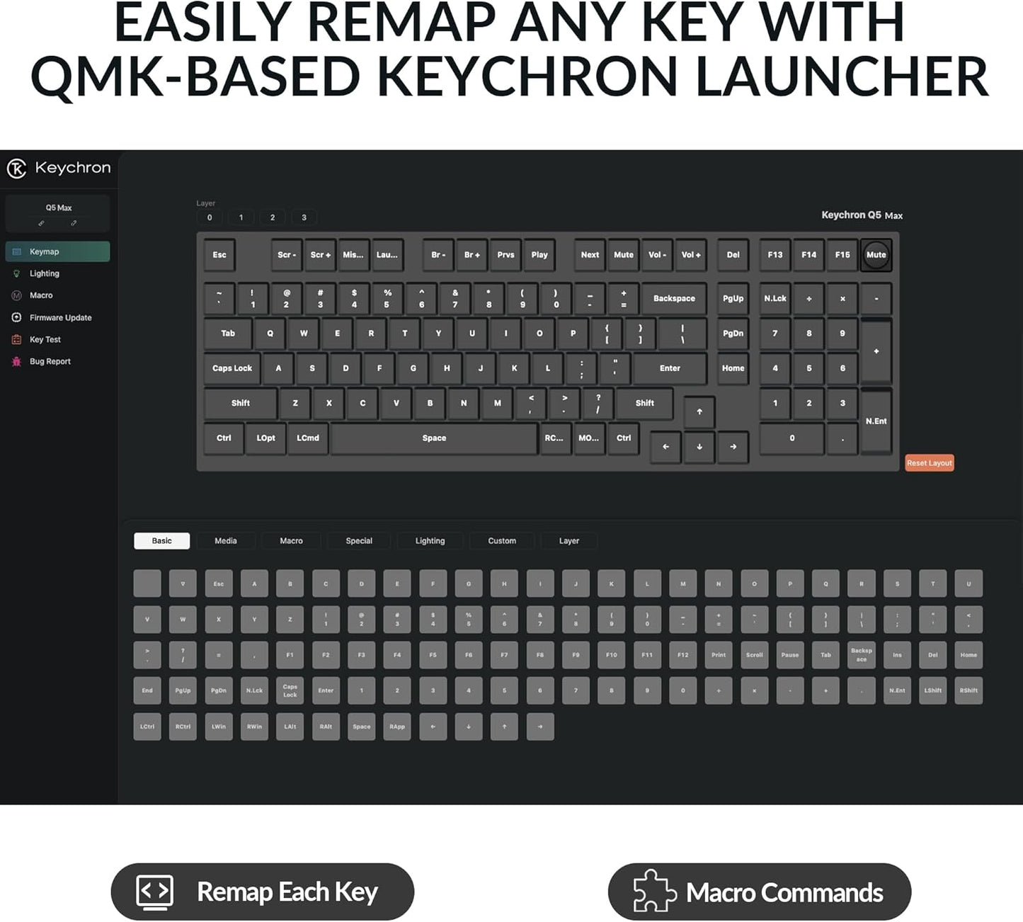 Keychron Q5 Max Custom Mechanical Bluetooth Gaming Keyboard for Smartphone/PC (Used)