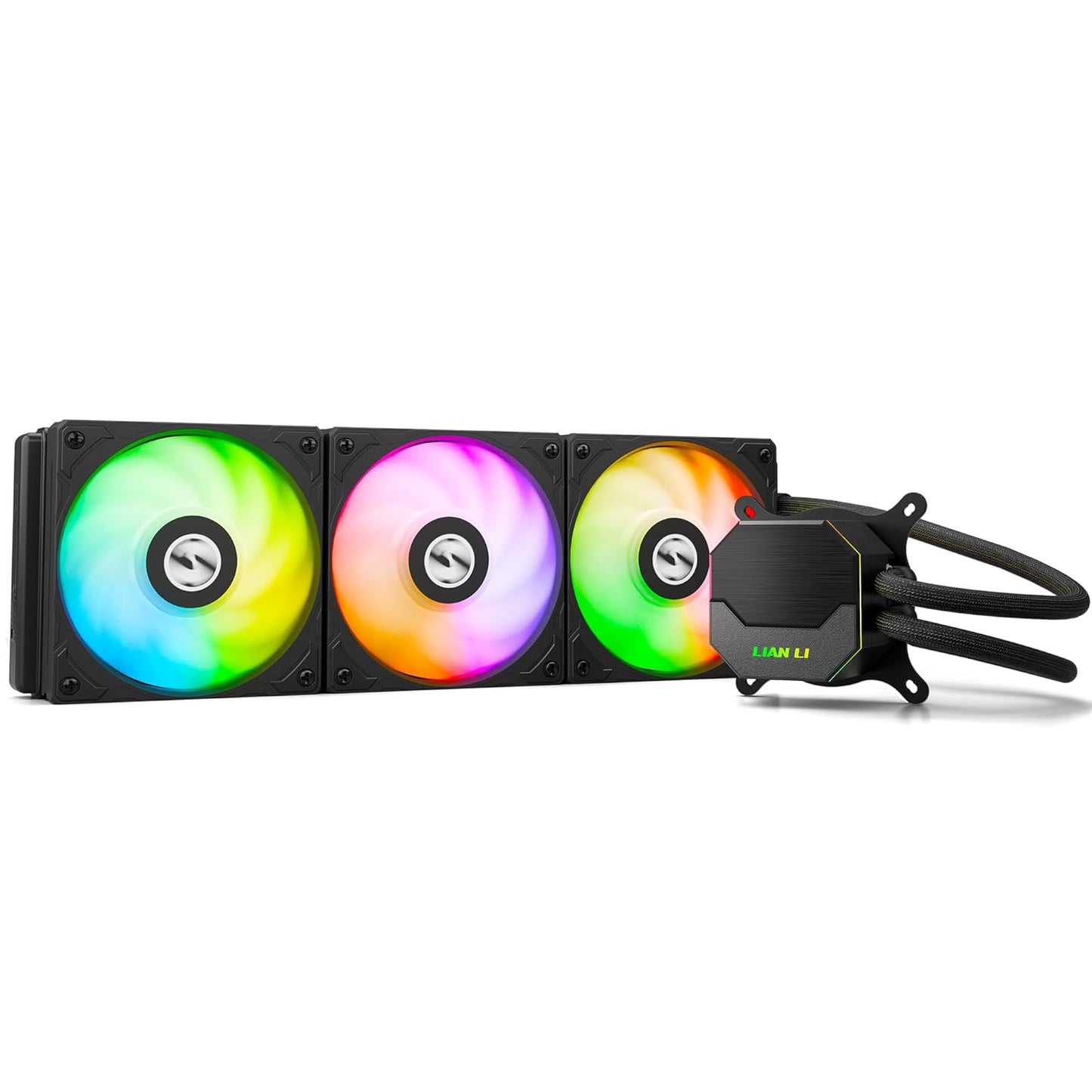 LIAN LI ALC360 AIO Water Cooling System for Desktop w/ 3x120mm PWM Fans, Black- (Used)