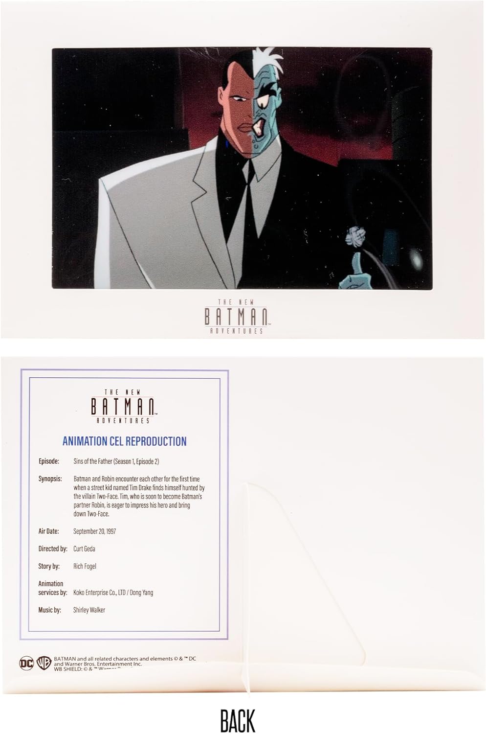 McFarlane Toys Batman Adventures Two-Face Superhero 6” Scale Figure - Multicolor (New, Damaged Retail Box)