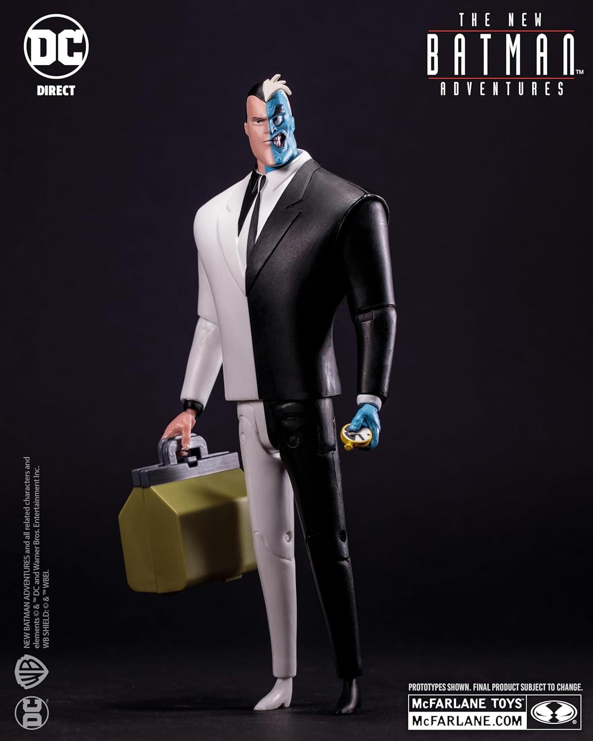 McFarlane Toys Batman Adventures Two-Face Superhero 6” Scale Figure - Multicolor (New, Damaged Retail Box)