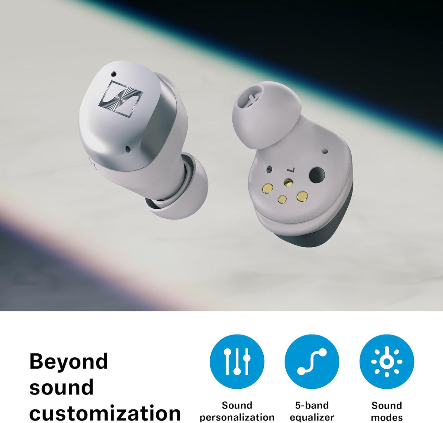 Sennheiser Momentum True Wireless 4 Smart Earbuds, 30H Battery - Black Graphite (Like New)