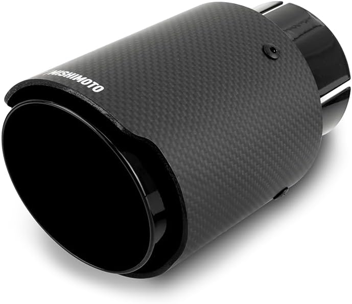 Mishimoto MMEXH-TIP-CF3BK Carbon Fiber Stainless Steel Exhaust Tip, 3" - Black (Like New)