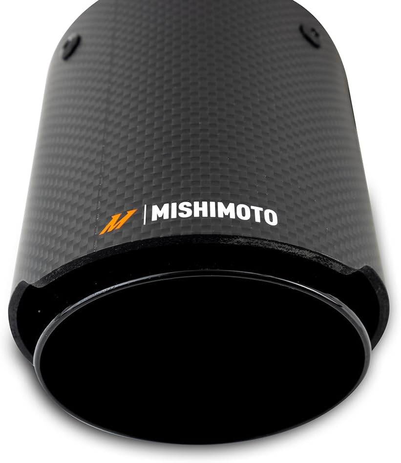 Mishimoto MMEXH-TIP-CF3BK Carbon Fiber Stainless Steel Exhaust Tip, 3" - Black (Like New)