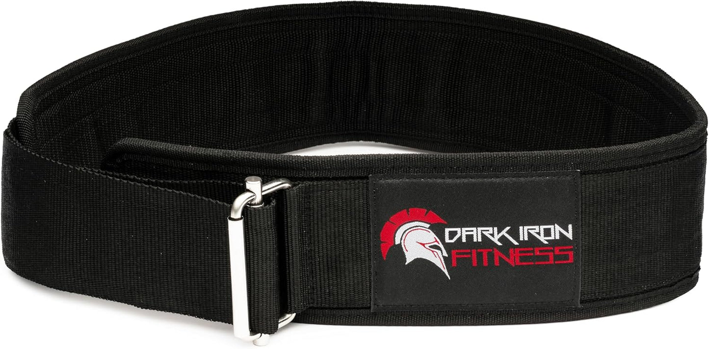 Dark Iron Fitness Self-Locking Weight Lifting Belt for Powerlifting/Squats (Like New)