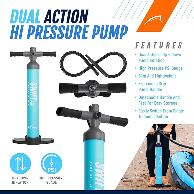 Bluefin SUP Ranger & Scout Inflatable Kayak w/ Pump, Phone Case, Backpack - Blue (Used)