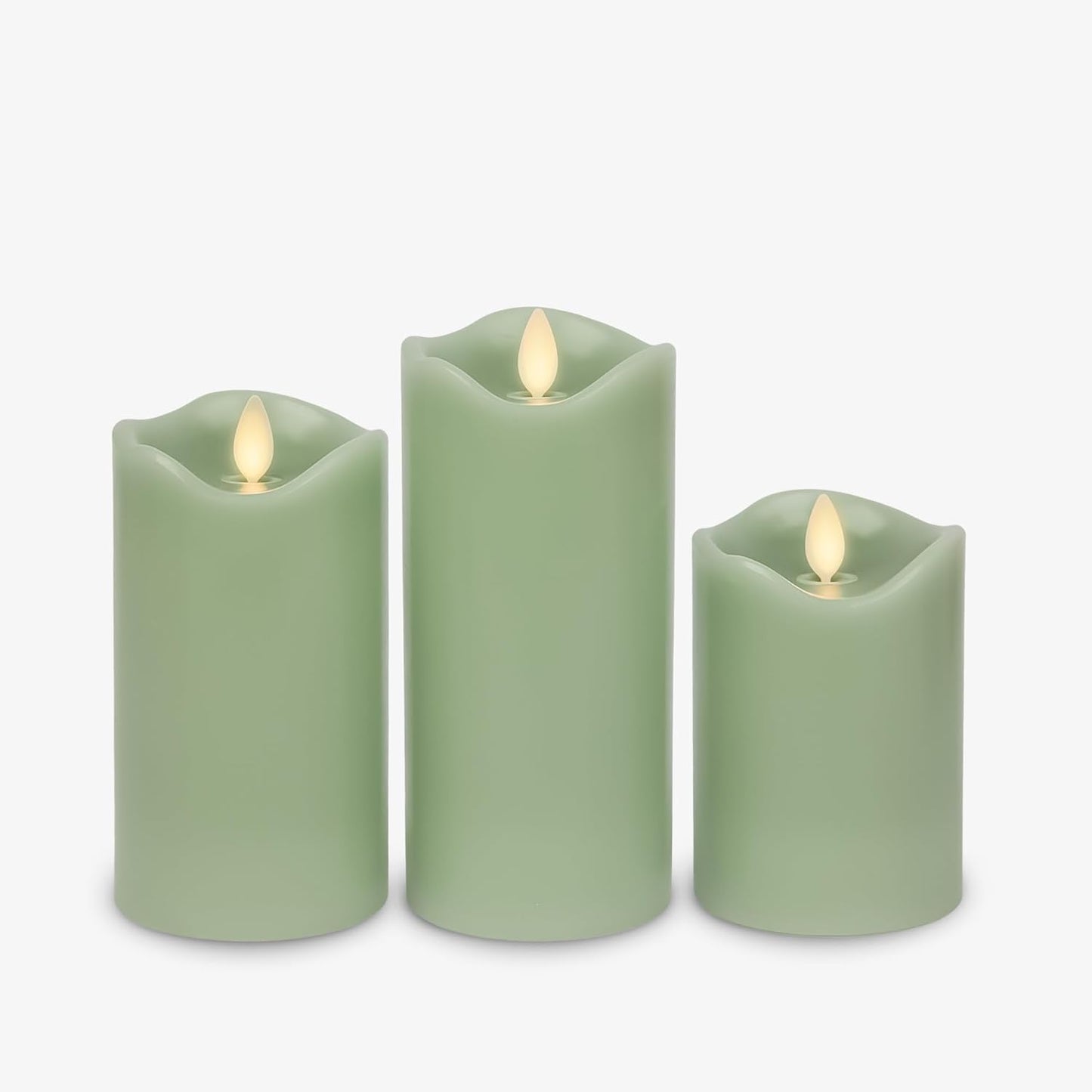 Matchless Energy Efficient Indoor Flameless LED Candle, Moving Flame - Set of 3 (Used)