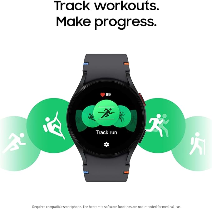 Samsung Galaxy Watch FE 40mm Bluetooth AI Smartwatch w/Fitnes Tracker, Black (Like New)