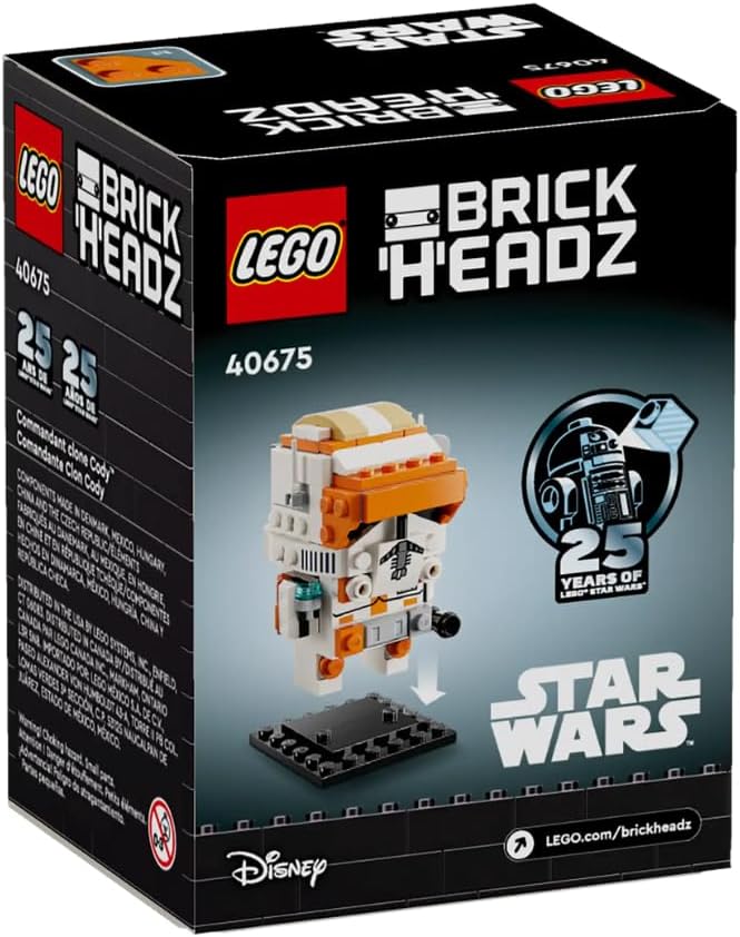 LEGO BrickHeadz 40675 Clone Commander Cody Star Wars Mini Figure Display Set (New, Damaged Retail Box)