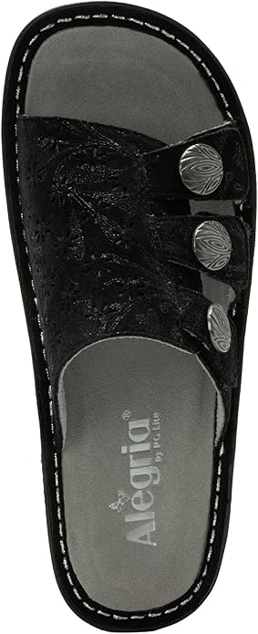 Alegria Women Slip On Julee Triple Adjustable Leather Platform Slide Sandal (Used, No Retail Box)