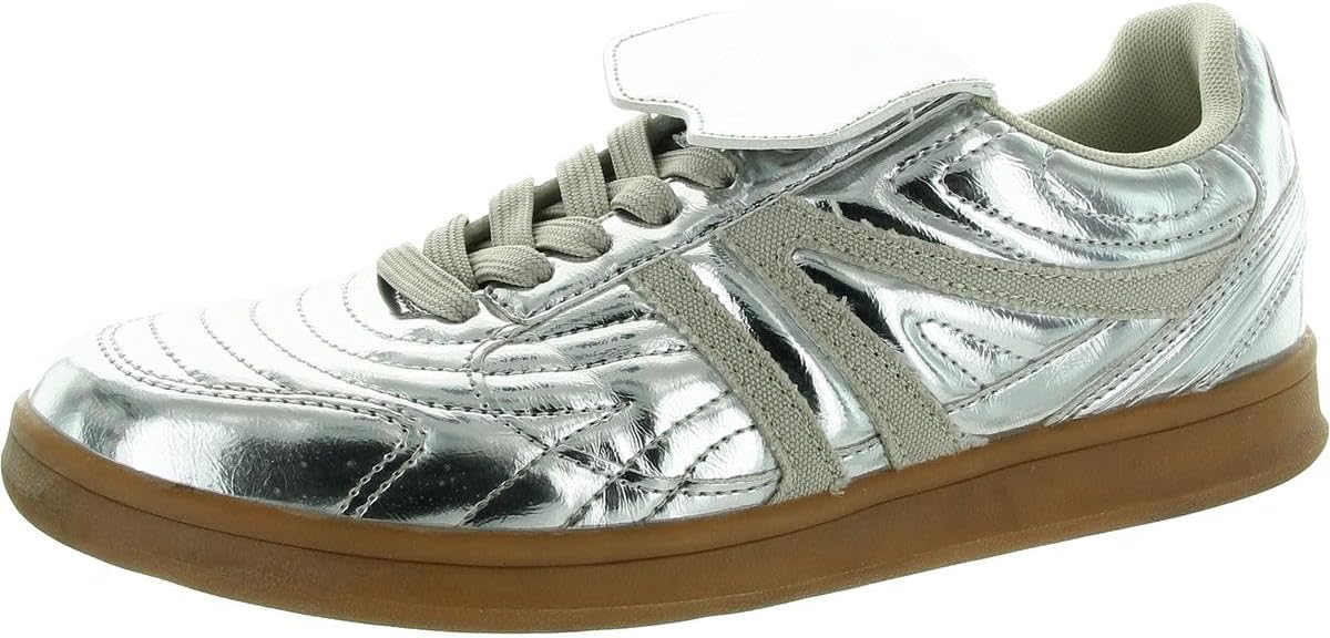 Steve Madden MADR06S1 Women's Lace-Up Madrid Sneaker, Synthetic Rubber Sole (Like New)