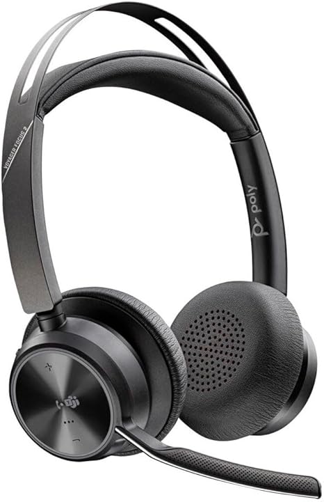 Poly Active Noise Cancellation Wired/Wireless Voyager Focus 2 Headset, Black (Used)