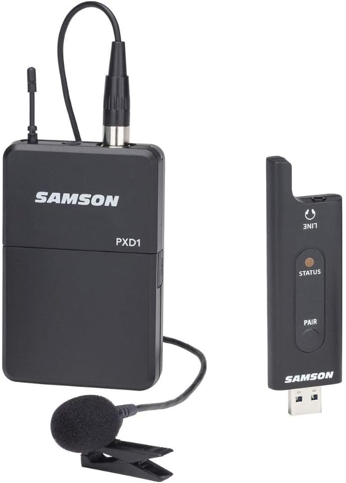 Samson XPD2 Lavalier USB Digital Wireless System w/ Windscreens& Polishing Cloth (Used)