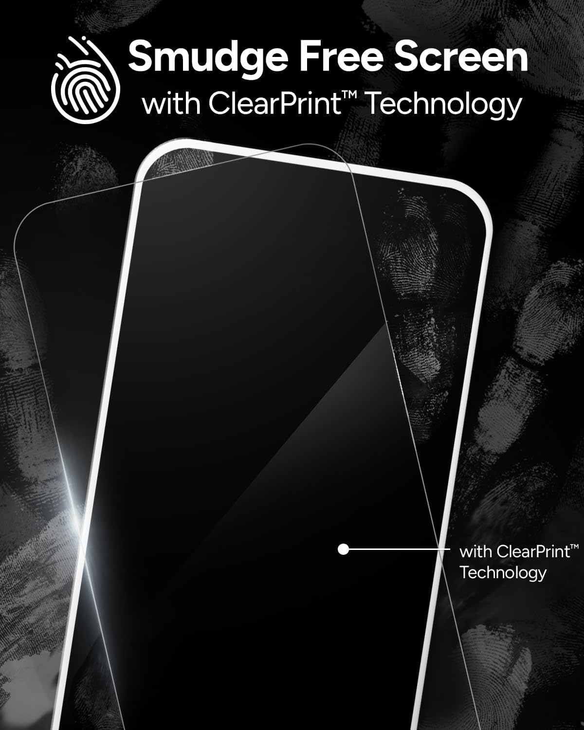 ZAGG Scratch Resistant Screen Protector for iPhone 16/15-5X, Glossy, Size 6.1" (New)