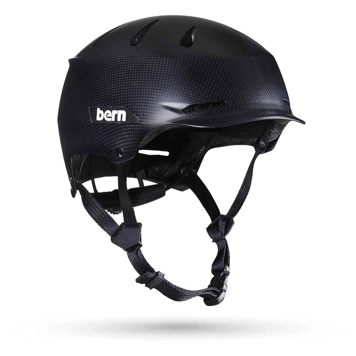Bern Hendrix Carbon Adult Dial Adjusted Fit Brim Style All-Season Bicycle Helmet (Used, No Retail Box)