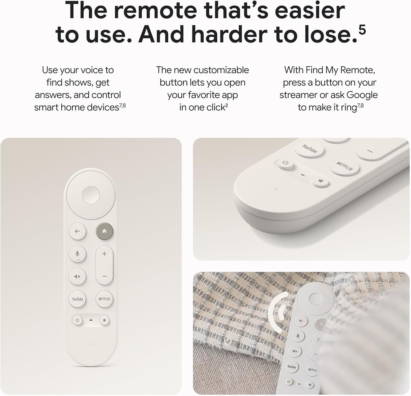 Google TV Streamer 4K Smart Home Control Voice Search Remote, 32 GB - Porcelain (Like New)