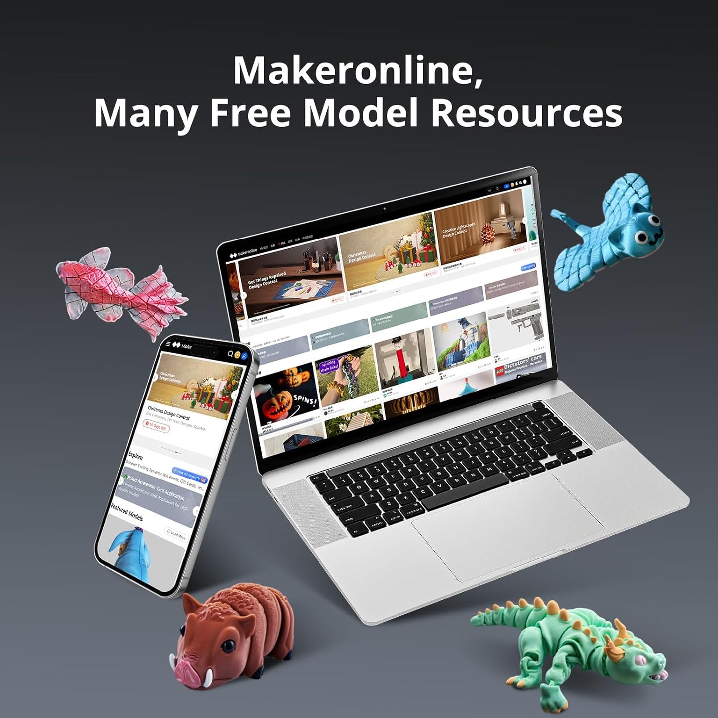 ANYCUBIC Kobra S1 FDM Combo 3D Printer with Auto Calibration fits Computer (Used)