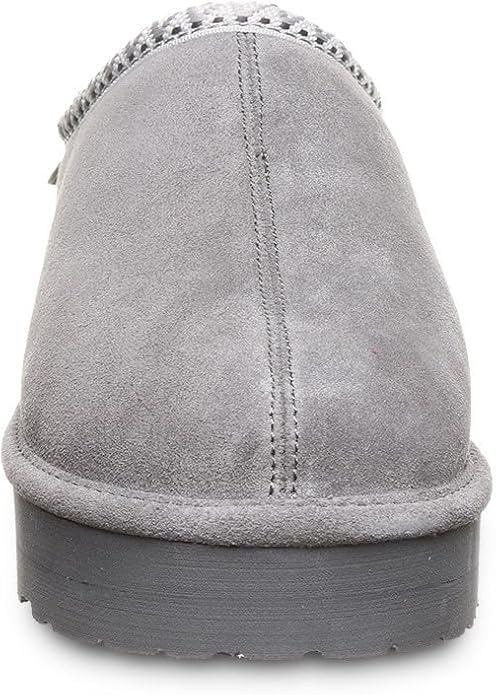Bearpaw Suede Wool Lined Slip-On Slippers Indoor Outdoor For Women - Hickory, 8 (Like New)