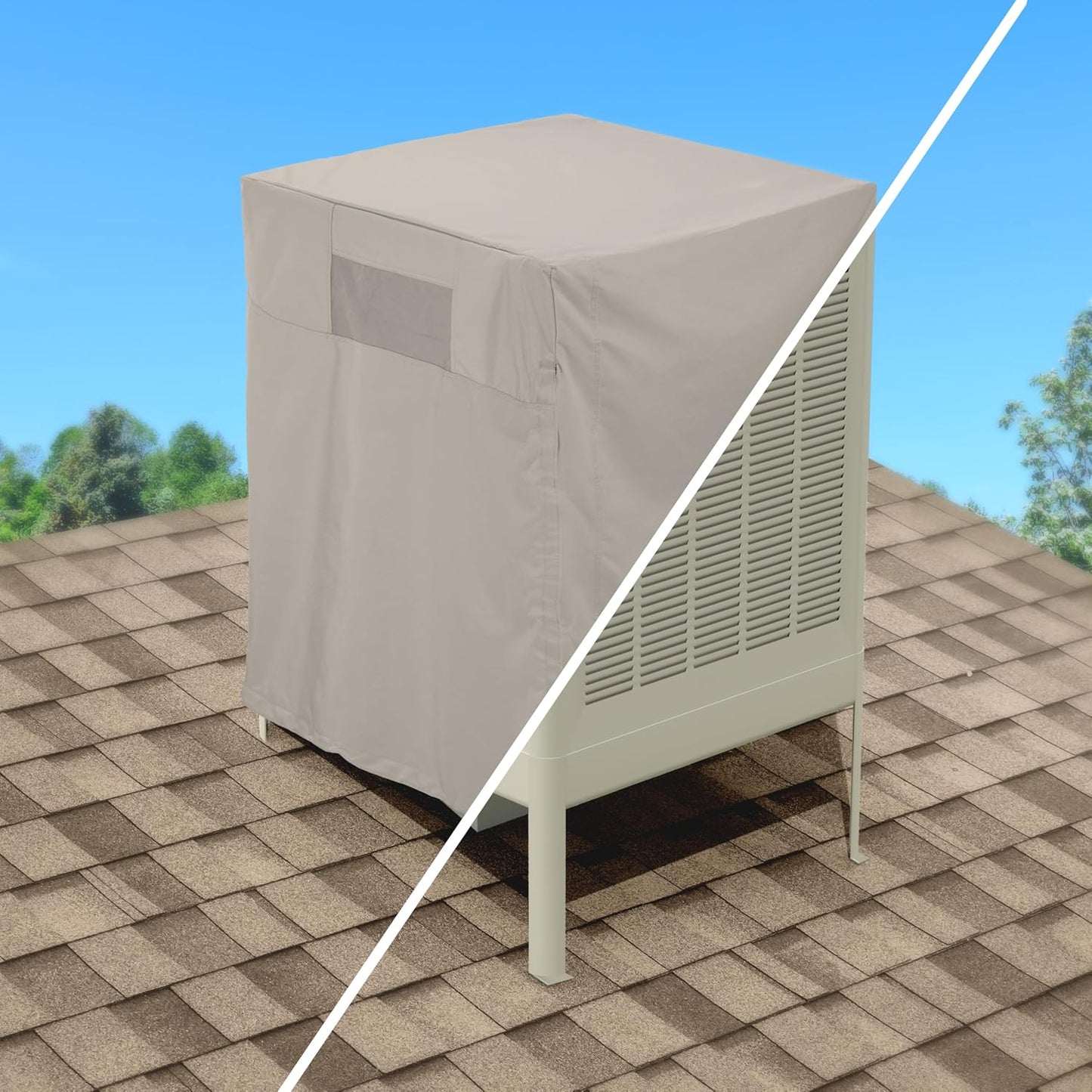 Mr. Bar-B-Q 07859NB Downdraft Evaporative Cooler Cover, 28x28x34" - Beige (Like New)