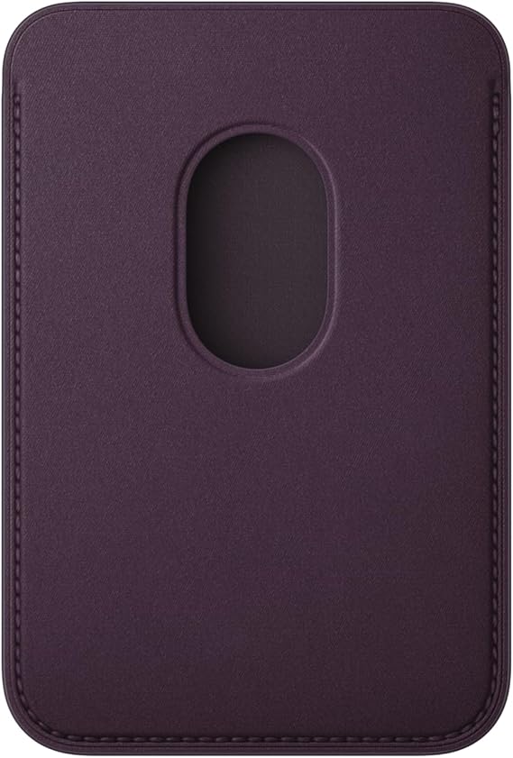 Apple iPhone FineWoven Magnetic Wallet with MagSafe for Vaccine Card, Blackberry (Like New)