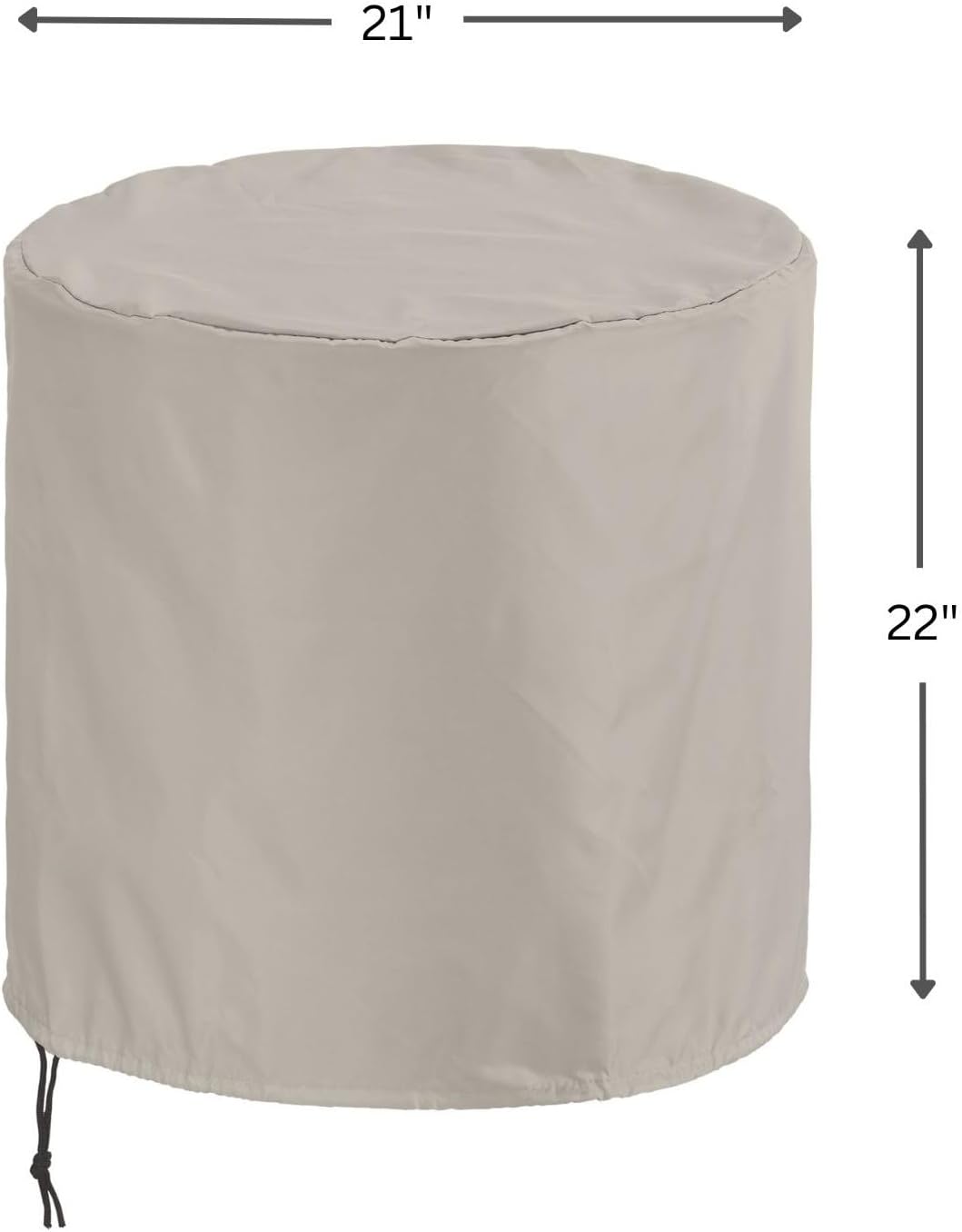 Mr. Bar-B-Q Heavy Duty 22"x21" Turbine Grill Cover for Outdoor Use, Beige Color (Like New)