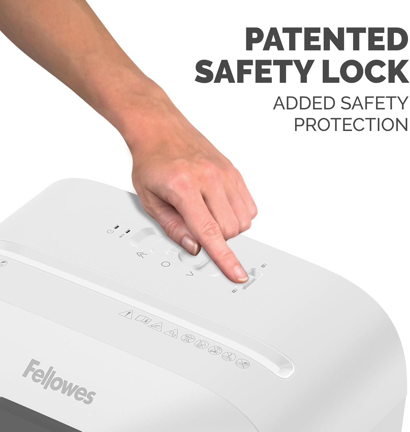 Fellowes Powershred LX75 11-Sheet Paper Crosscut Shredder (4405001), White (Used)