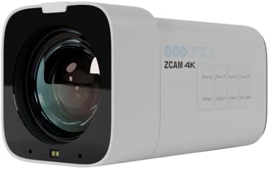PTZOptics Studio 4K Camera 12x Zoom Bundle w/ LCD Monitor & Clamp Mount - White (Like New)