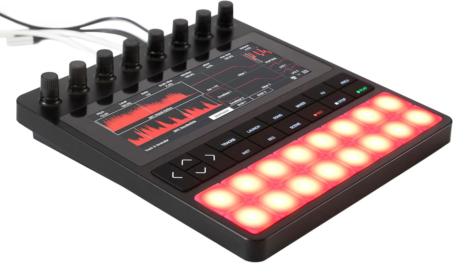 1010music Bento Hybrid Sampler & Sequencer – 16 Pads, 5 Tracks, MicroSD Support (Used)