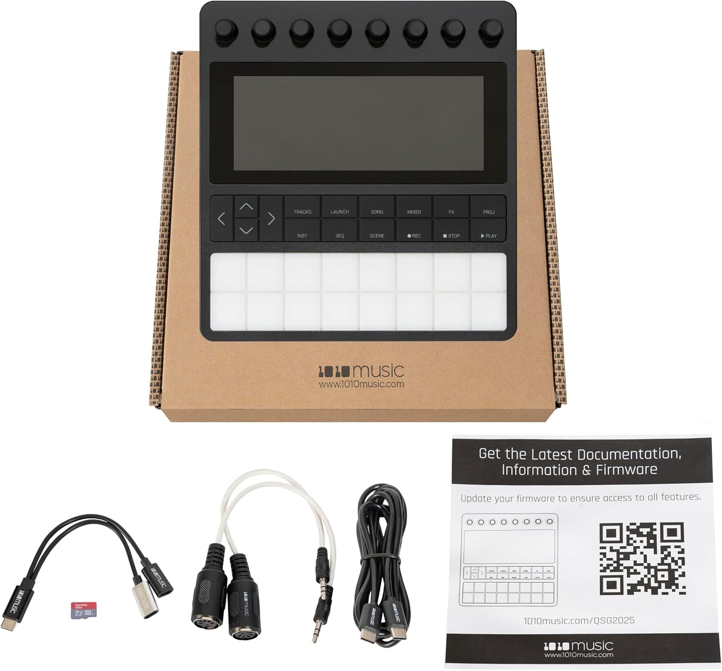 1010music Bento Hybrid Sampler & Sequencer – 16 Pads, 5 Tracks, MicroSD Support (Used)