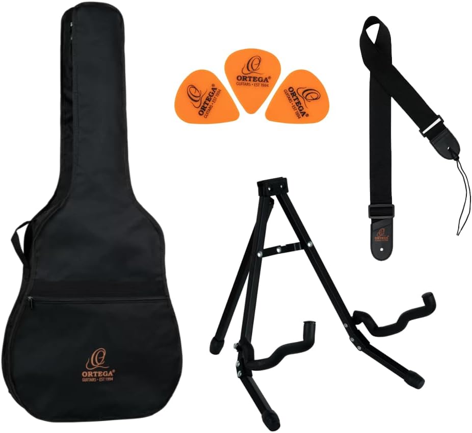 Kellards Ortega RPPC34 Picker's Pack Classical Guitar for Beginner, 3/4 Size (Like New)