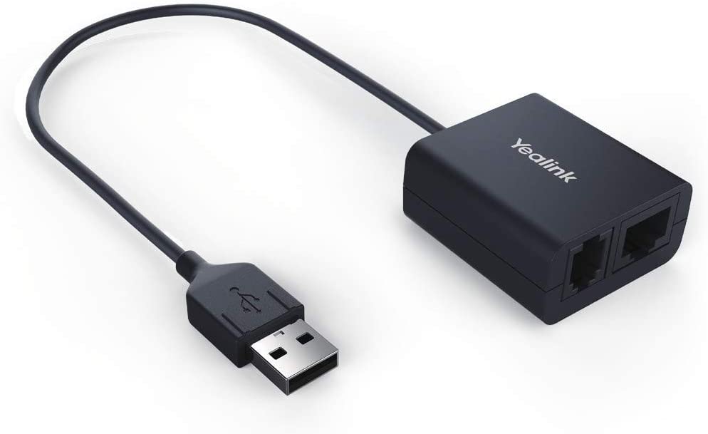 Yealink Compatible with Jabra Plantronics Wireless Headsets Adapter EHS40, Black (Like New)